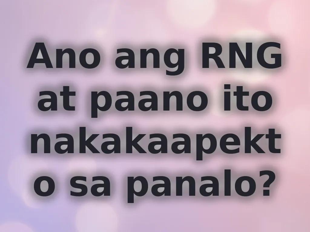 RNG system explained
